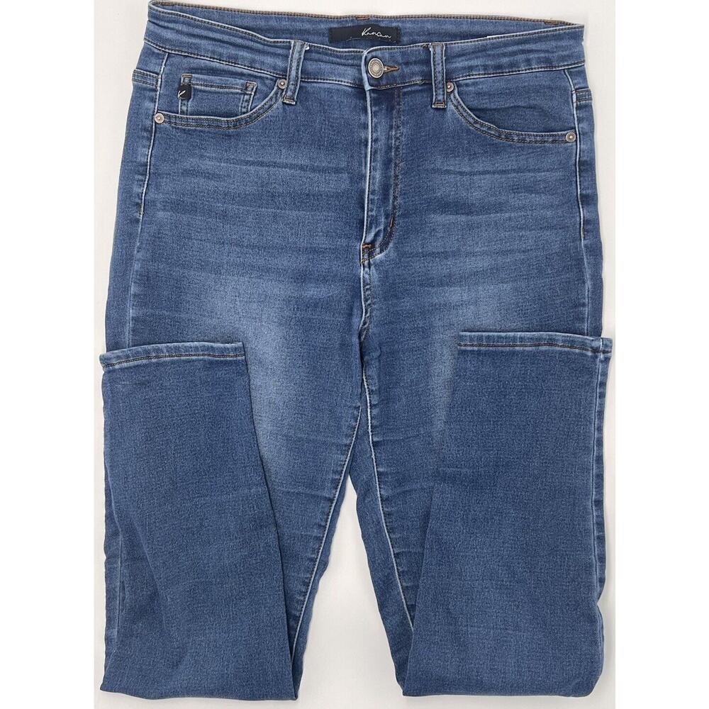 KanCan Womens Jeans Size 11/29 Dark Wash High Rise Skinny Stretch Measures 32w